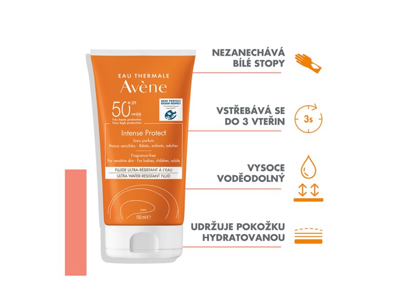 Avene Sun Intense Protect Ultra voděodolný fluid SPF50+ 150 ml