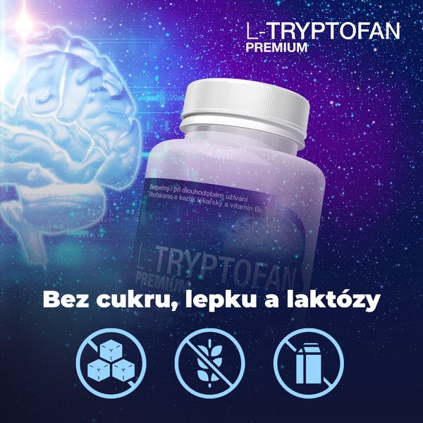 Premium L-Tryptofan 60 kapslí 1+1 ZDARMA
