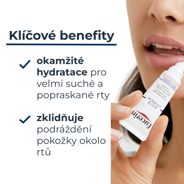 Eucerin Acute Lip Balm balzám na rty 10 ml Eucerin Acute Lip Balm balzám na rty 10 ml