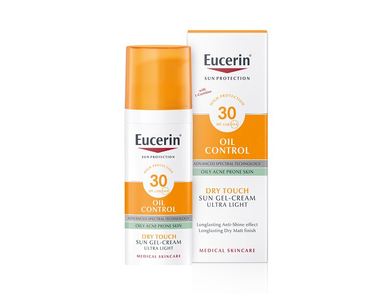 Eucerin Sun Oil Control SPF30+ krémový gel na opalování na obličej 50 ml