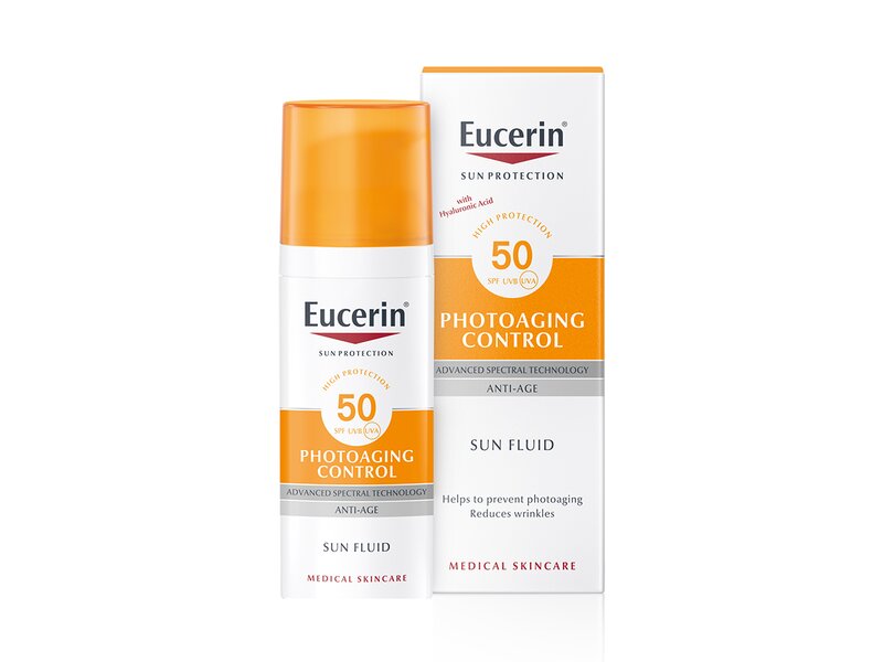 Eucerin Sun Photoaging Control SPF50+ emulze na opalování na obličej proti vráskám 50 ml