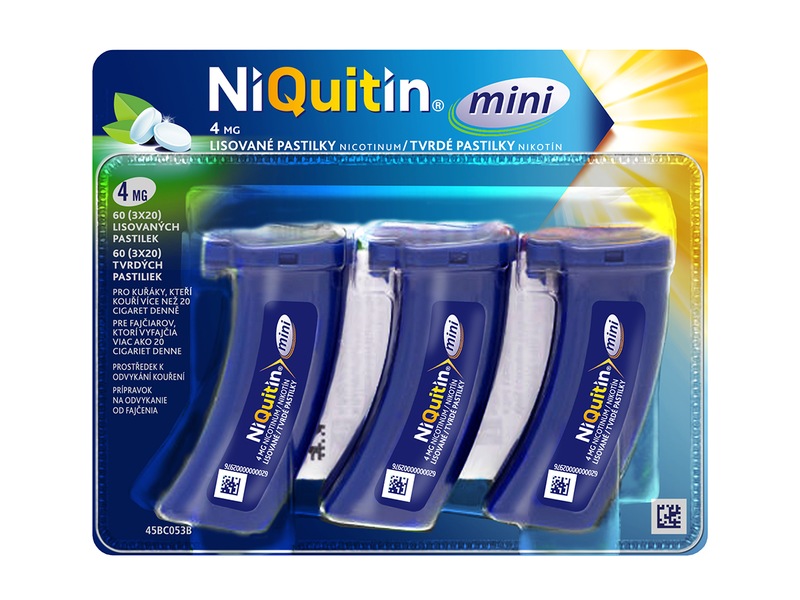 Niquitin Mini 4 mg 3x 20 pastilek