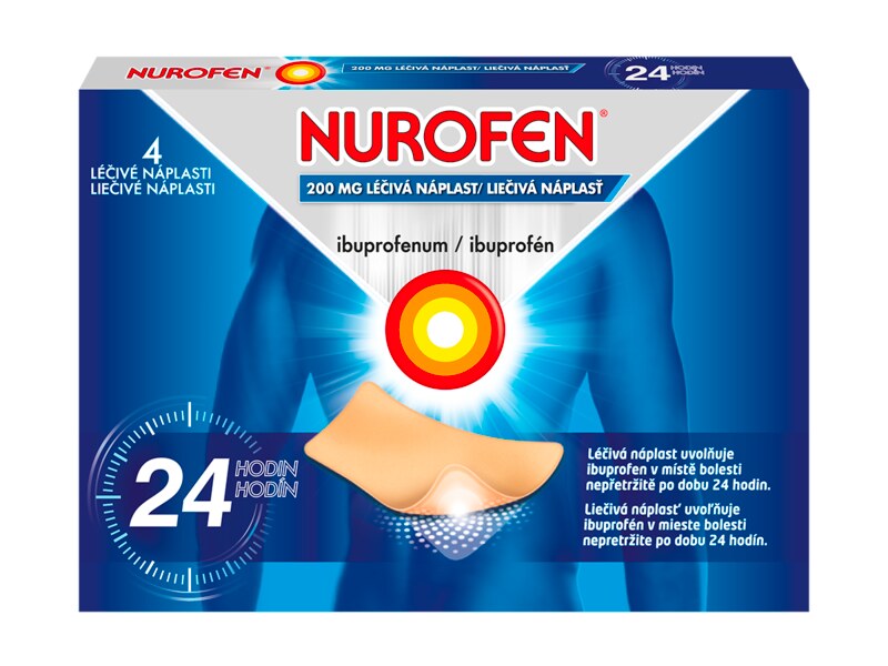 Nurofen 200 mg 4 léčivé náplasti