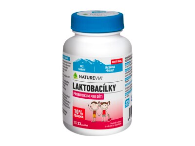 NatureVia Laktobacílky třešňové 33 pastilek