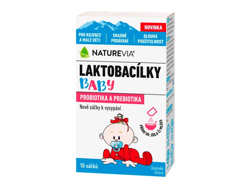 NatureVia Laktobacílky baby 10 sáčků