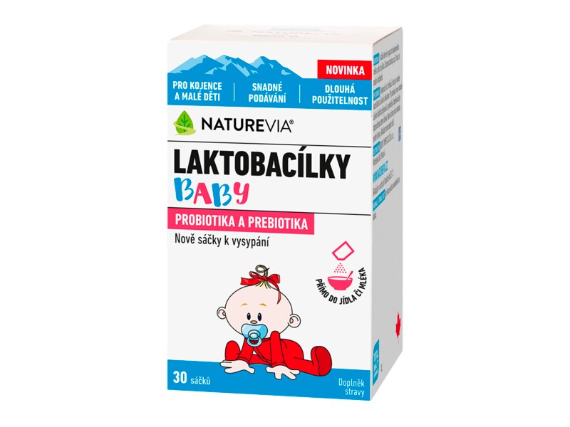 NatureVia Laktobacílky baby 30 sáčků
