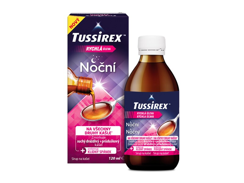 Tussirex noční sirup 120 ml