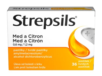 Strepsils Med a citron 36 pastilek