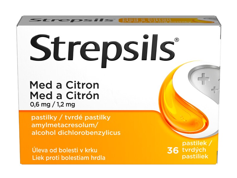 Strepsils Med a citron 36 pastilek