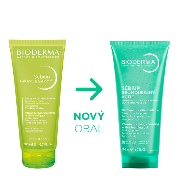 Bioderma Sébium Moussant Actif čisticí gel 200 ml