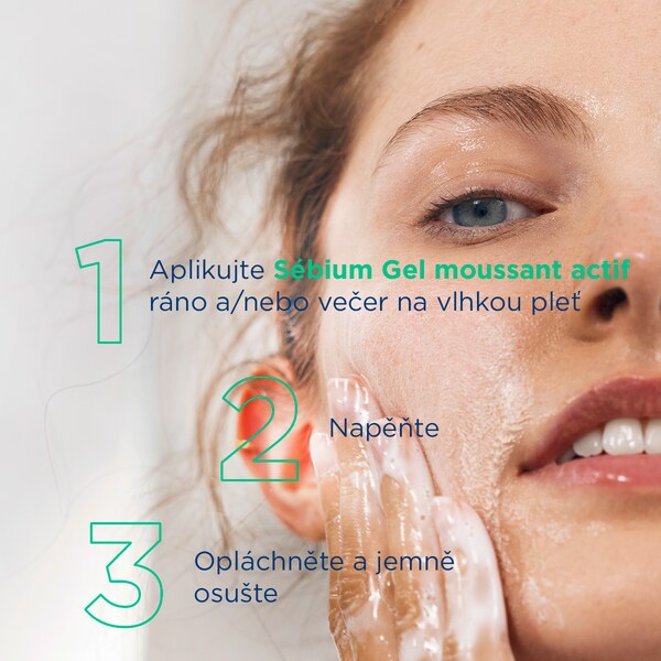 Bioderma Sébium Moussant Actif čisticí gel 200 ml