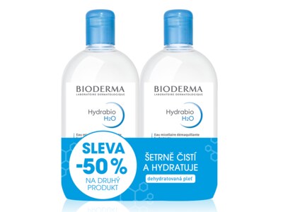 Bioderma Hydrabio H2O 500 ml micelární voda 1+1 Festival