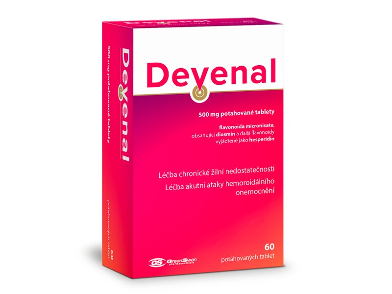 Devenal 500 mg 60 potahovaných tablet