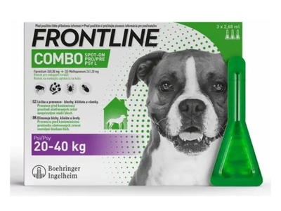 Frontline Combo spot-on pro psy L (20-40 kg) 2,68 ml 3 pipety