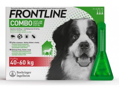 Frontline Combo spot-on pro psy XL (40-60 kg) 4,02 ml 3 pipety