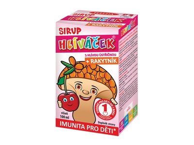 Hlíváček sirup s hlívou a rakytníkem Višeň 100 ml Hlíváček sirup s hlívou a rakytníkem Višeň 100 ml