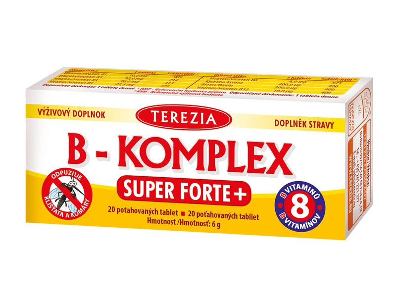 Terezia B-komplex Super Forte+ 20 potahovaných tablet