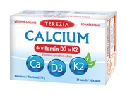 Terezia Calcium + vitamin D3 a K2 30 kapslí