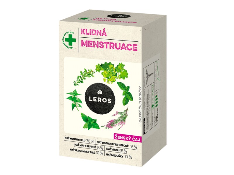 Leros Klidná menstruace nálevové sáčky 20x1,5 g Leros Klidná menstruace nálevové sáčky 20x1,5 g