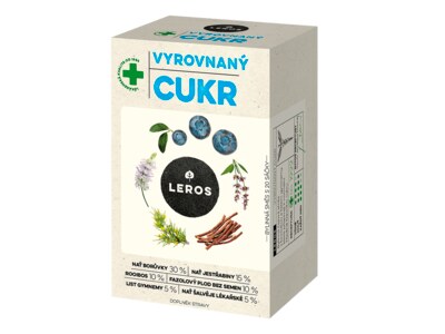 Leros Vyrovnaný cukr nálevové sáčky 20x1 g Leros Vyrovnaný cukr nálevové sáčky 20x1 g