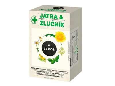 Leros Játra & žlučník nálevové sáčky 20x1,5 g