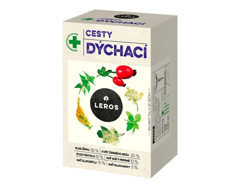 Leros Cesty dýchací nálevové sáčky 20x1,5 g