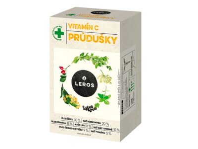Leros Vitamin C průdušky nálevové sáčky 20x1,5 g