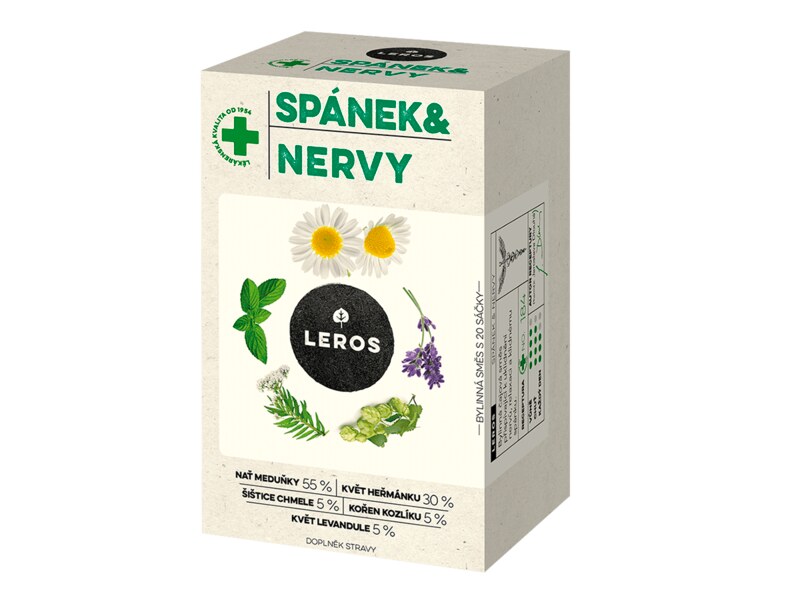 Leros Spánek & nervy nálevové sáčky 20x1,3 g