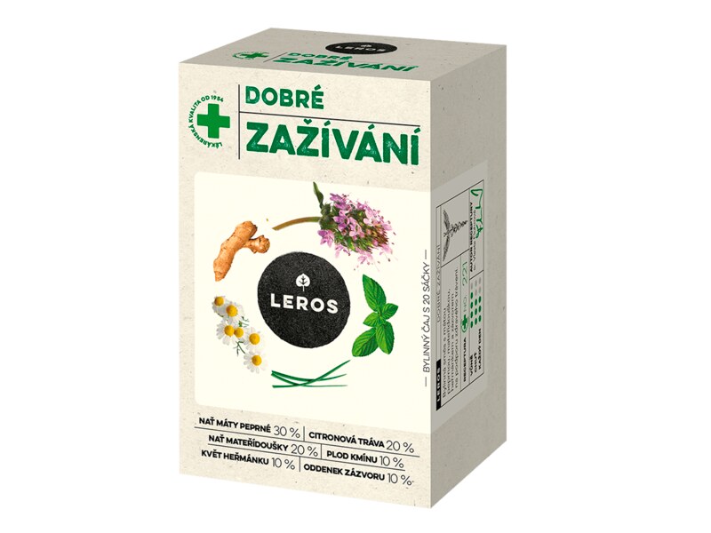 Leros Dobré zažívání nálevové sáčky 20x1,5 g Leros Dobré zažívání nálevové sáčky 20x1,5 g