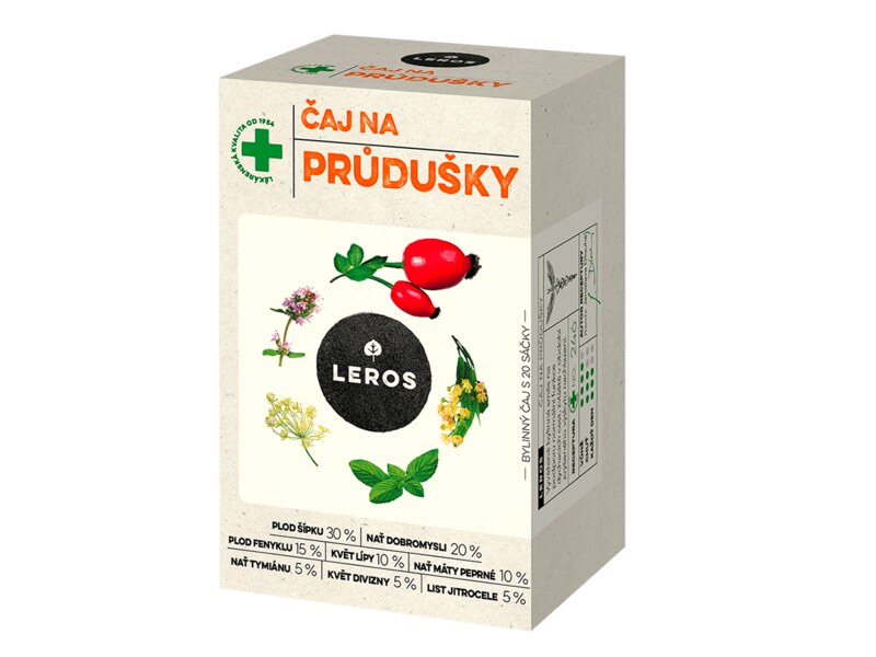 Leros Čaj na průdušky nálevové sáčky 20x1,5 g