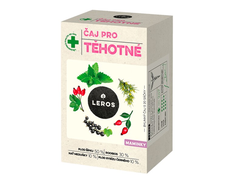 Leros Čaj pro těhotné nálevové sáčky 20x2 g