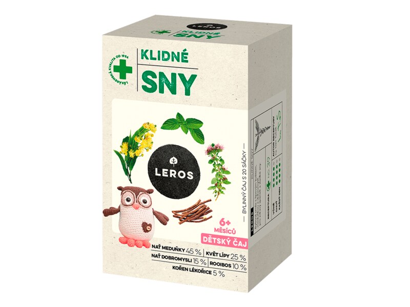 Leros Dětský čaj klidné sny nálevové sáčky 20x1,5 g