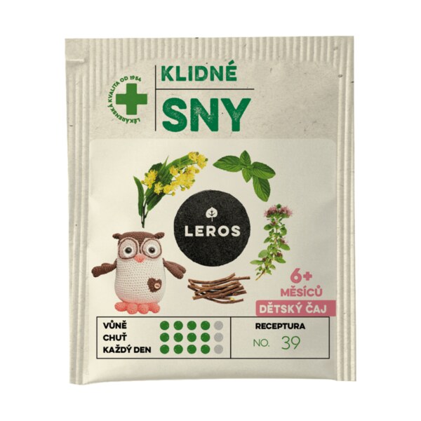 Leros Dětský čaj klidné sny nálevové sáčky 20x1,5 g