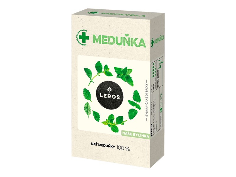 Leros Meduňka nálevové sáčky 20x1 g