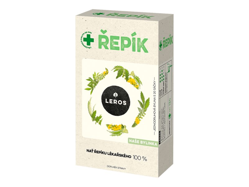 Leros Řepík nálevové sáčky 20x1,5 g Leros Řepík nálevové sáčky 20x1,5 g