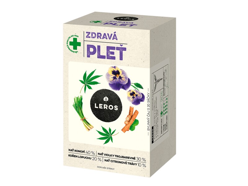 Leros Zdravá pleť nálevové sáčky 20x1,5 g