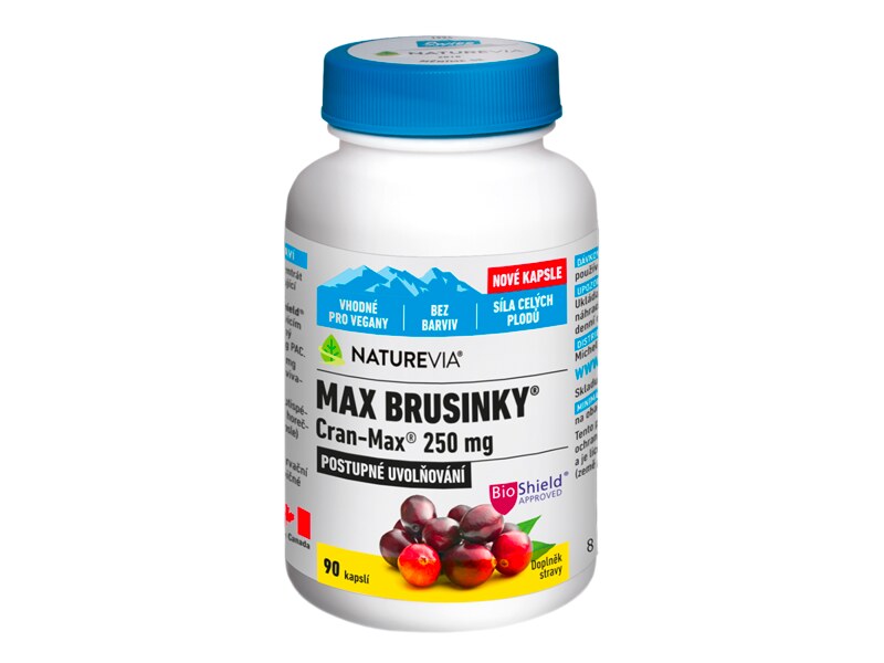 NatureVia Max Brusinky Cran-Max 90 kapslí