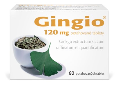Gingio 120 mg 60 potahovaných tablet Gingio 120 mg 60 potahovaných tablet