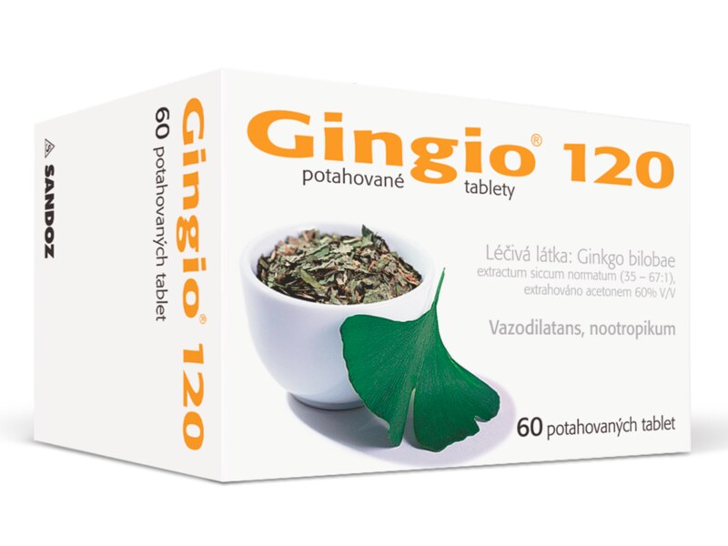 Gingio 120 mg 60 potahovaných tablet