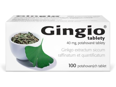 Gingio 40 mg 100 potahovaných tablet Gingio 40 mg 100 potahovaných tablet