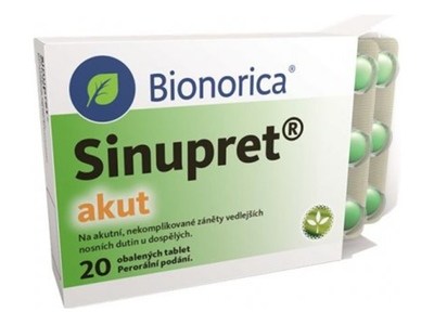 Sinupret akut 20 obalených tablet