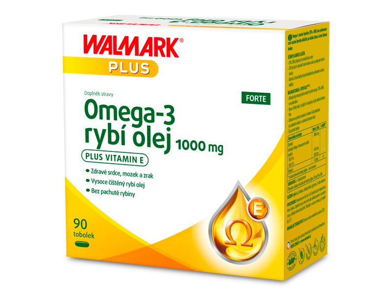 Walmark Omega-3 rybí olej Forte 1000 mg 90 tobolek Walmark Omega-3 rybí olej Forte 1000 mg 90 tobolek