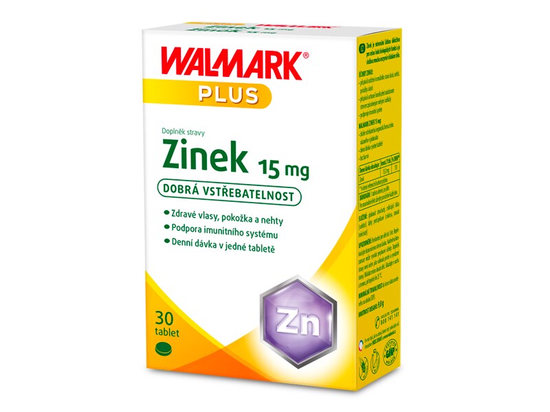 Walmark Zinek 15 mg 30 tablet