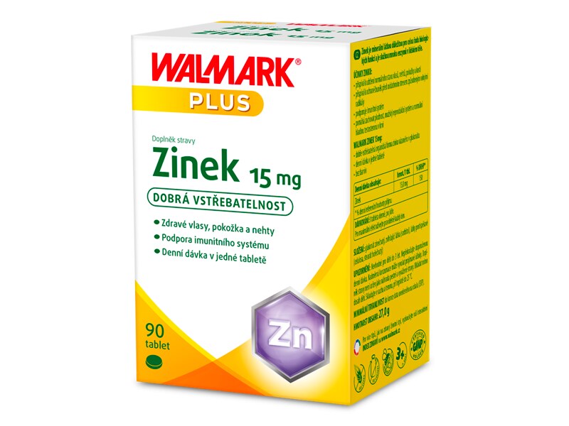Walmark Zinek 15 mg 90 tablet