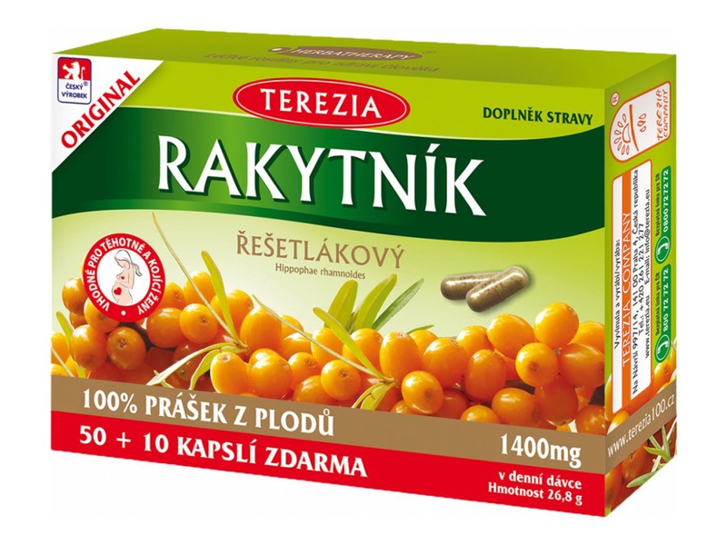 Terezia Rakytník řešetlákový 50+10 kapslí
