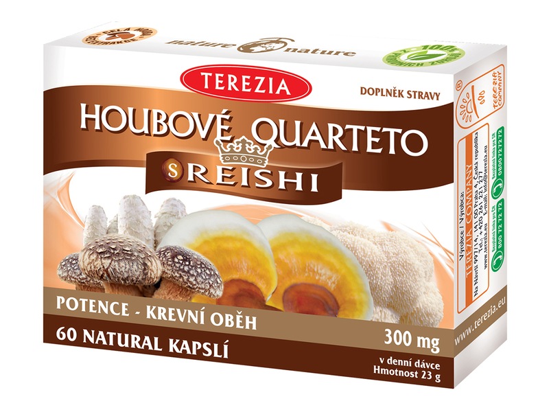 Terezia Houbové Quarteto s reishi 60 kapslí Terezia Houbové Quarteto s reishi 60 kapslí