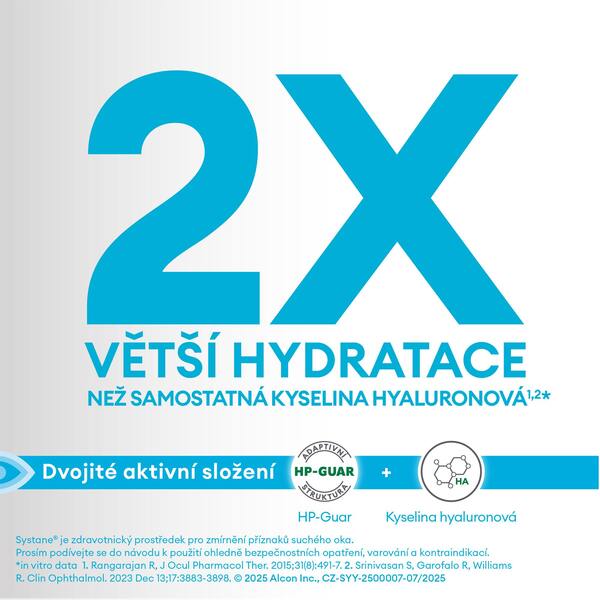 Systane Hydration zvlhčující oční kapky bez konzervačních látek 10 ml