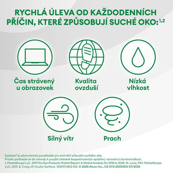 Systane Ultra zvlhčující oční kapky bez konzervačních látek 10 ml Systane Ultra zvlhčující oční kapky bez konzervačních látek 10 ml