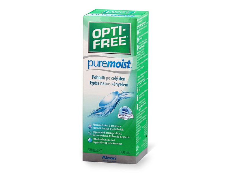 Opti-Free PureMoist roztok na kontaktní čočky 300 ml