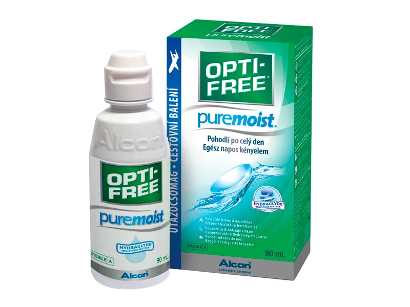 Opti-Free PureMoist roztok na kontaktní čočky 90 ml